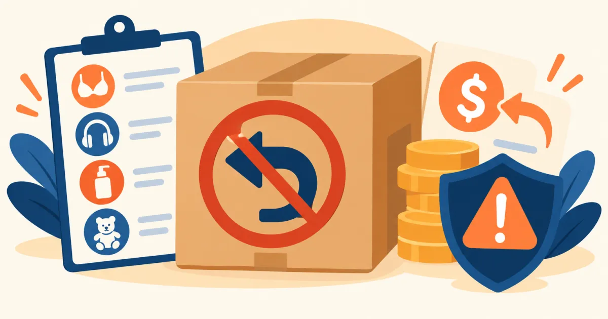 亚马逊不可退货品类清单：卖家要注意的几类商品（Amazon non returnable category list）